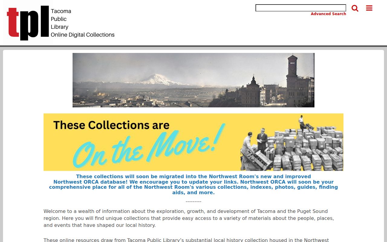 Tacoma city directories legacy digitized collection portal